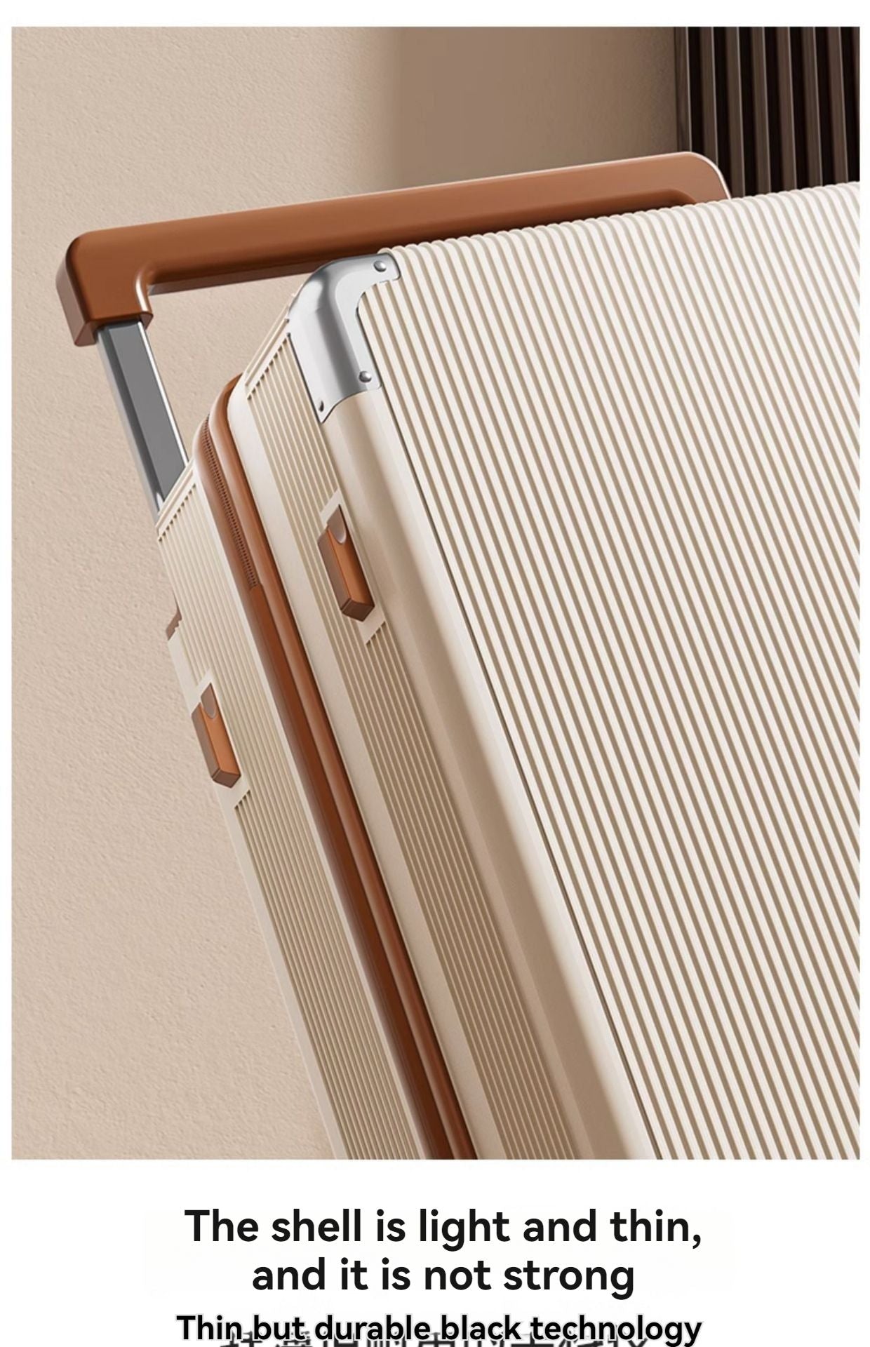 2025 New Wide-Rod Shockproof Braking Large Capacity Travel Suitcase 20" Checked Luggage Locking Bag