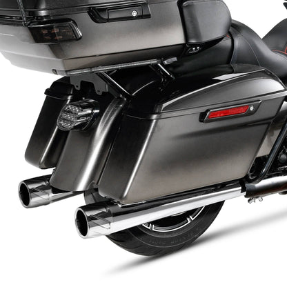 Motorcycle 4" Slip-on Mufflers Exhaust Pipes For Harley Touring Electra Street Glide 1995-2016