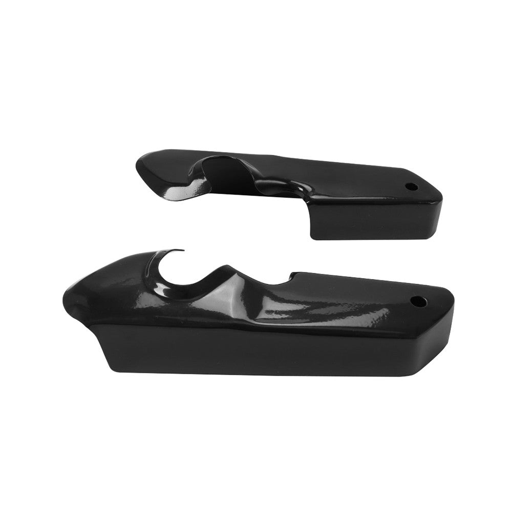 Par de Suportes de Para-lama Traseiro Curto Preto Brilhante para Motocicleta, Suportes de Sinal de Seta para Harley Sportster XL883 1200 04-Up