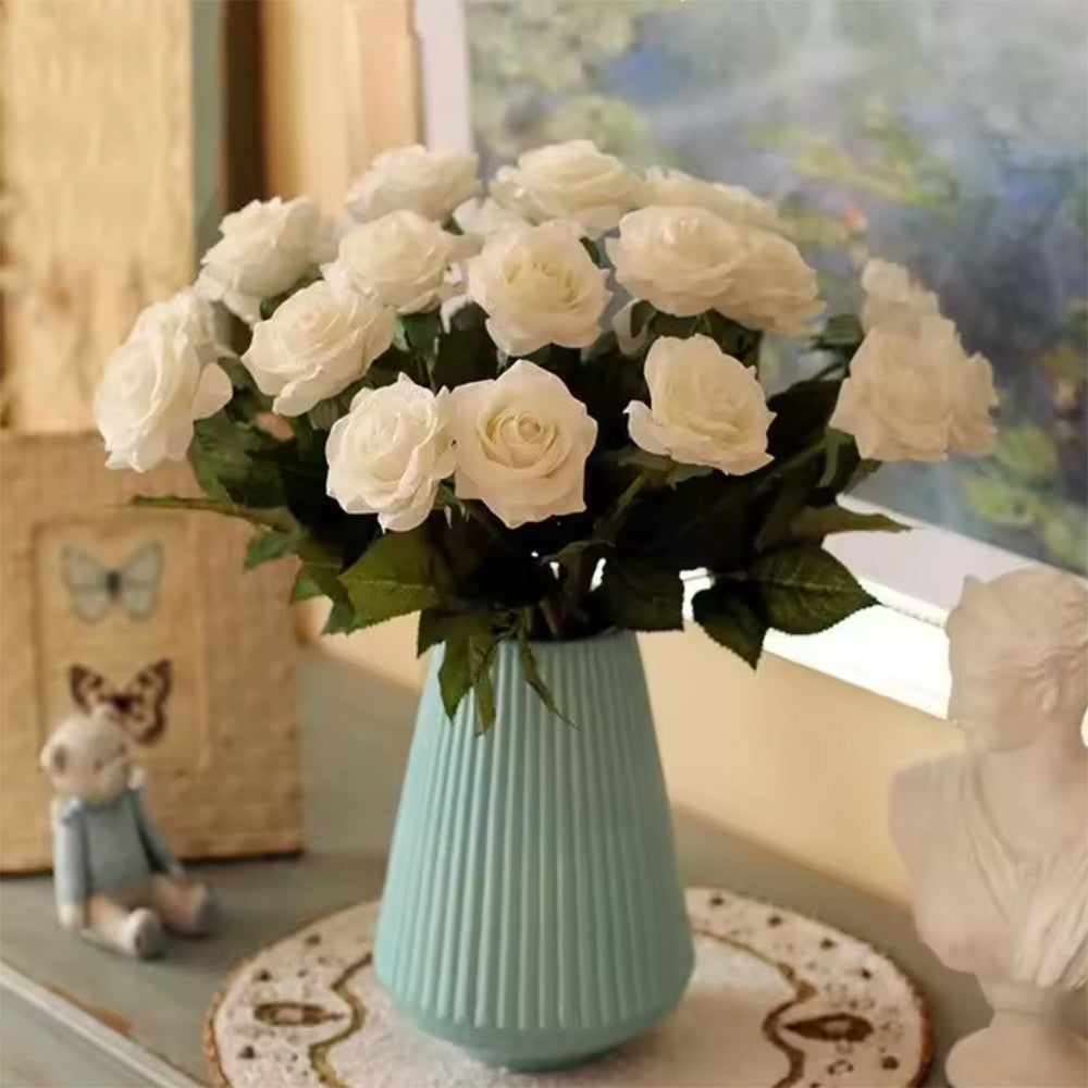 1/3/5/10/20pcs Roses Artificial Flowers Rose Flower Branch Artificial Red Roses Realistic Fake Rose for Wedding Home Decor