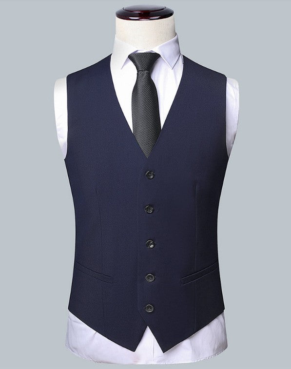 Men's Solid Color Business Suit 2025 High Quality Fashion Banquet Wedding Trend Groom Best Man Single 3/2/1