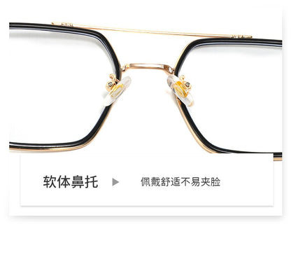 MIZHO Filtering Protect Eyesight Anti Blue Light Glasses Men Ultra light weight Blocking Glare Tony Stark Glasses Frame iron Man