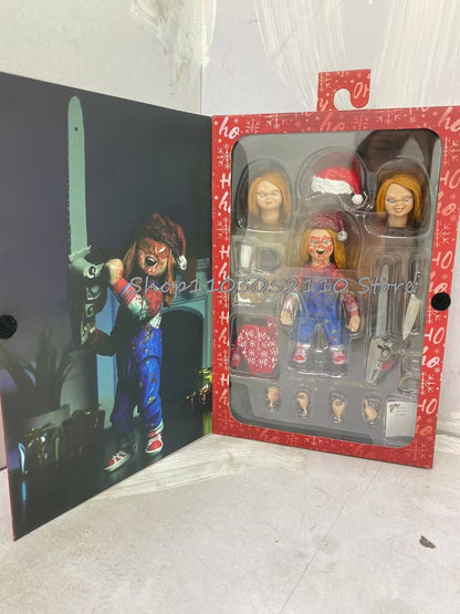 NECA Chucky Figure Anime Christmas outfit Child's play figures Model Joint Movable Toys Christmas Birthday Gift Toys