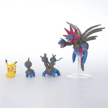 Bandai Original Pokémon Bonecos Hydreigon Anime Action Figure Montagem Simples Modelo Colecionável Ornamentos Brinquedos Presentes PVC