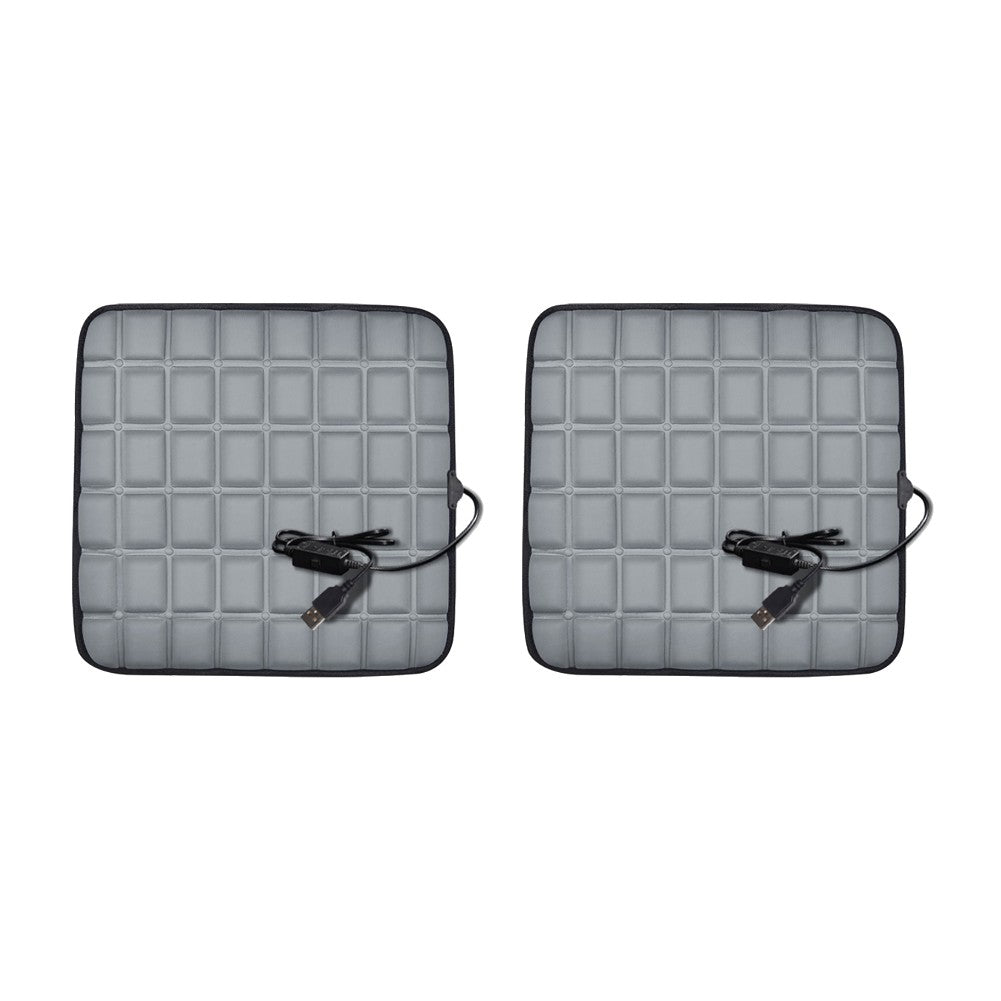 5V USB Heated Car Seat Cover 43x43cm Electric Heating Pad Universal Car Seat Heating Cushion Foot Warmer for Autumn and Winter