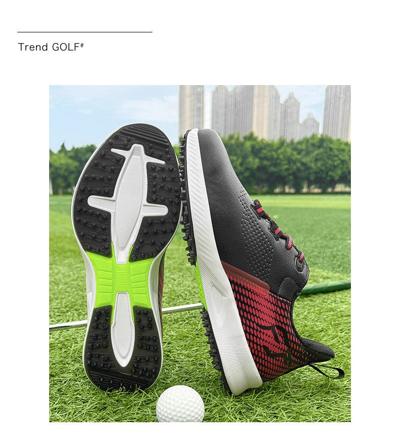 New Golf Shoes Men's Golf Shoes Casual Sneakers Anti-slip Outdoor Training Fitness Breathable Damping Wear-resistant Anti-odor