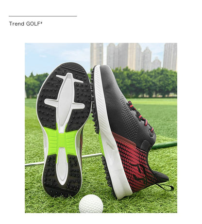 New Golf Shoes Men's Golf Shoes Casual Sneakers Anti-slip Outdoor Training Fitness Breathable Damping Wear-resistant Anti-odor