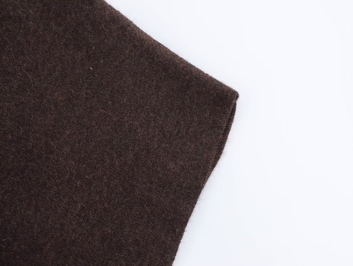 JNLEAOG Casaco de Gola Alta Assimétrica de Malha Feminina para Rua Elegante Fibra de Poliéster Outono Nova Chegada Design de Moda