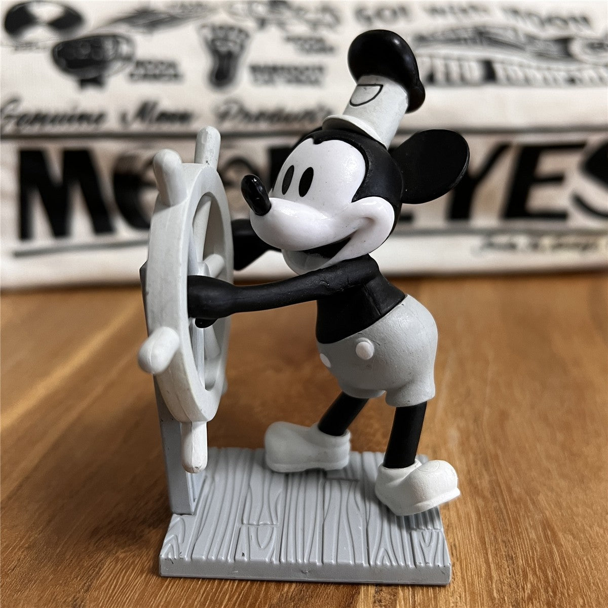 Disney Steamboat Willie Mickey Mouse Anime Figure Model Toys Cake Desktop Decoration Collectible Dolls Toys Gifts for Children
