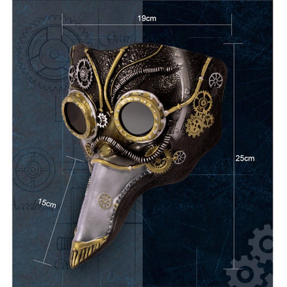 New Long Nose Plague Doctor Mask Gothic Steampunk Plague Mask Party Dress-up Proboscis Halloween Cosplay Mask