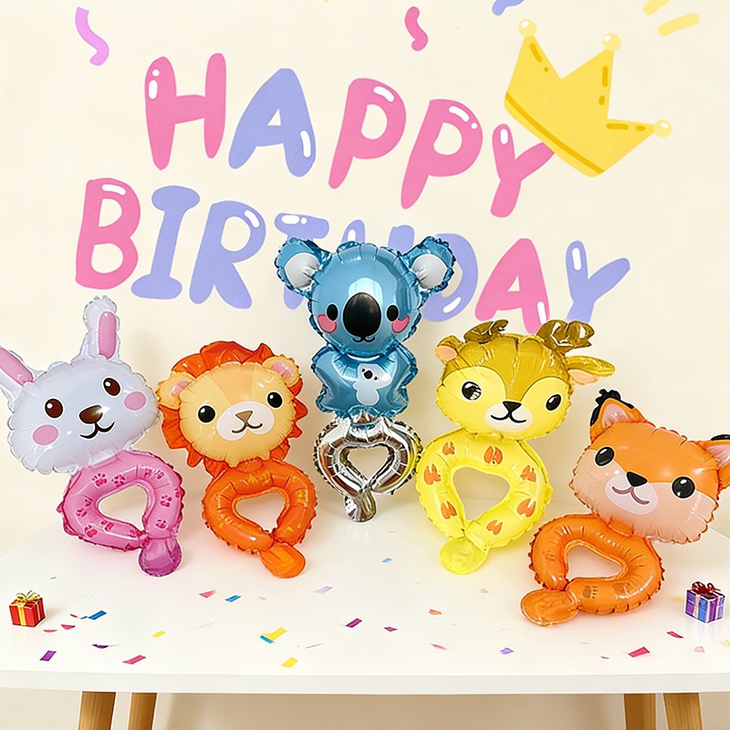 30 Animal-Shaped Wrist Balloons, Birthday Decoration Balloons, Party Decoration Balloons, Halloween Decorations, Christmas Decorations, Event Decoration Balloons, Cute Cartoon Toy Balloons, Birthday Gifts, Various Cartoon Animal Designs