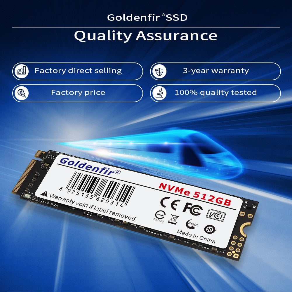 Goldenfir M.2 NVMe PCIe3.0×4 SSD 240GB 512GB 1TB Internal Solid State Drive 2280 For Laptop Desktop