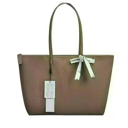 Bolsa tote de crocodilo francesa, bolsa de crocodilo de comércio exterior, sacola de compras, bolsa de ombro para estudante, bolsa para ir à aula
