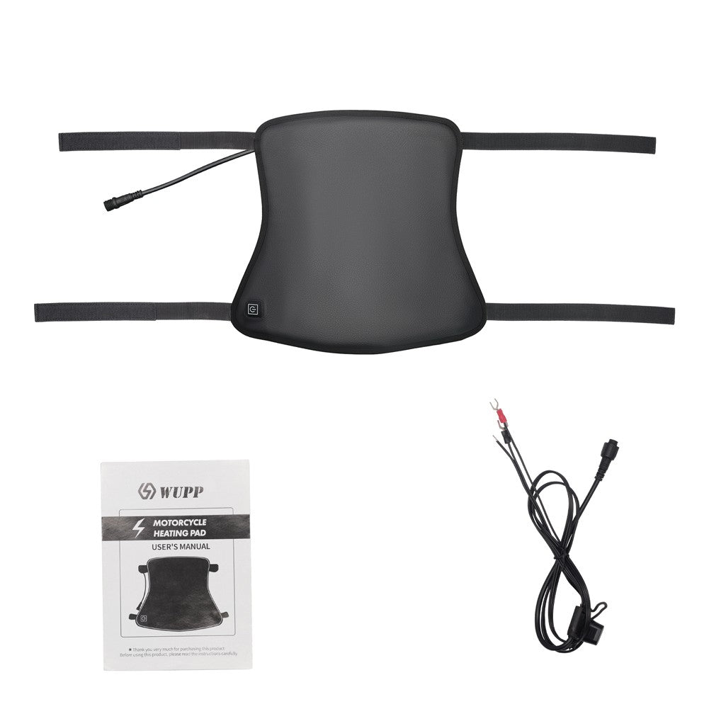 Almofada Aquecida para Moto de 3 Marchas, Almofada Antiderrapante para Assento de Motocicleta com Aquecimento, Tapete Aquecido para Assento de Moto com Controle Inteligente de Temperatura para Aquecimento de Inverno