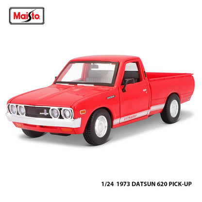 Maisto 1:24 Tokyo MOD Nissan 1973 Datsun 620 Pick-up carro de liga leve modelo artesanato decoração coleção brinquedo ferramenta presente fundição sob pressão