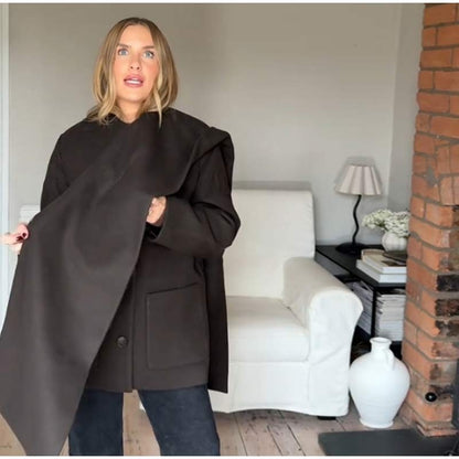 Fashion British Style Trench Coat with Detachable Scarf Women's Single Breasted Long Sleeve Jacket 2025 Winter Classic Outerwear