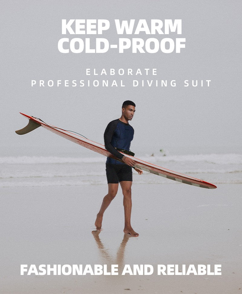 DEMMET Mens Swimwear Long Sleeve Rash Guard Swimming Surf T-Shirt UV Protection Quick Dry Beach Tight Surf Diving Clothes 120KG