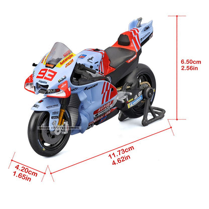 Maisto 1:18 2024 Gresini Racing MotoGP #93 Marc Marquez #73 Alex Marquez moto de liga fundida modelo de coleção de presente de brinquedo