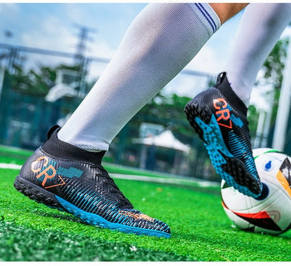New Men's and Women's Football Cleats Firm Ground Outdoor Professional Football Shoes Lightweight Sports Sneaker Rugby Boots
