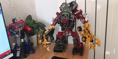 DD02 Anime Transformation Toys AOYI 8 EM 1 Boneco Articulado Maneiro Modelo Scrapper G1 KO SS60 Devastator Engenharia Carro Robô Menino