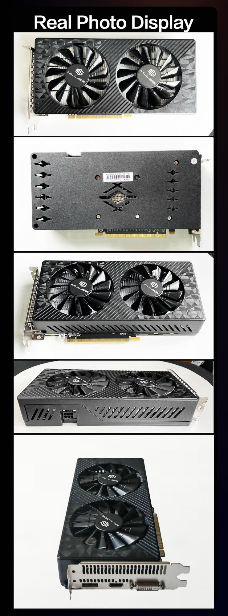 MLLSE AMD RX 590 8GB 2304SP Gaming Graphics Card GDDR5 256Bit PCI-E 3.0 ×16 6Pin Radeon GPU Rx 590 Video Card Placa De Video
