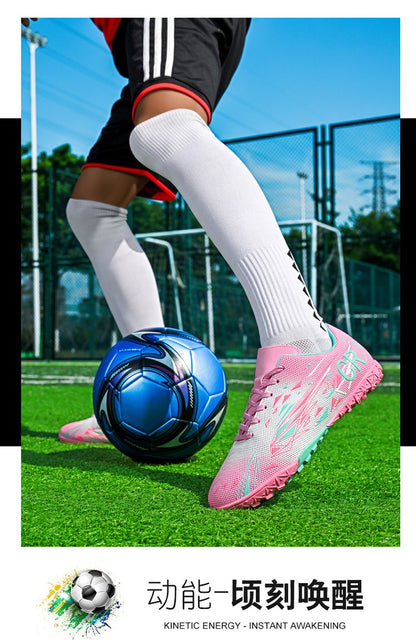 New Men Professional Soft Football Boots Sneakers Match Soccer Shoes Ultralight Futsal High-quality TF/FG Unisex Hot Sale Cleats