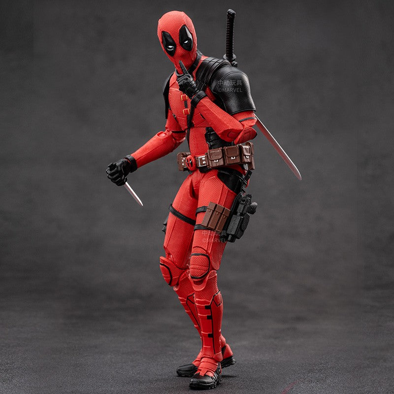 New ZD Toys Deadpool & Wolverine Model 7in 1/10 Action Figures Deadpool Model Marvel Superheroes Collection Ornaments Boys Gifts
