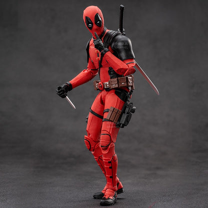 New ZD Toys Deadpool & Wolverine Model 7in 1/10 Action Figures Deadpool Model Marvel Superheroes Collection Ornaments Boys Gifts