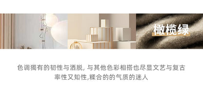 Autumn Winter New 100% Pure Cashmere Women Half Open Front Hoodie Set Knitted Two Piece Pullover Knitwear Wide Leg Pants