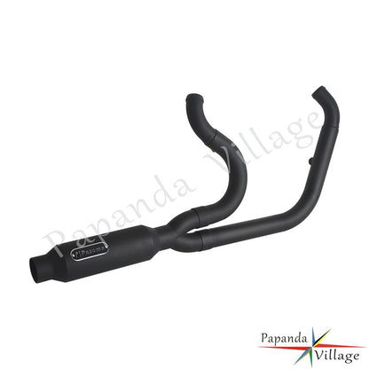 Motorcycle 2-into-1 Exhaust Pipe Muffler For Harley M8 Softail Low Rider S ST Fat Street Bob Standard Slim Deluxe FXLR 2018-2025