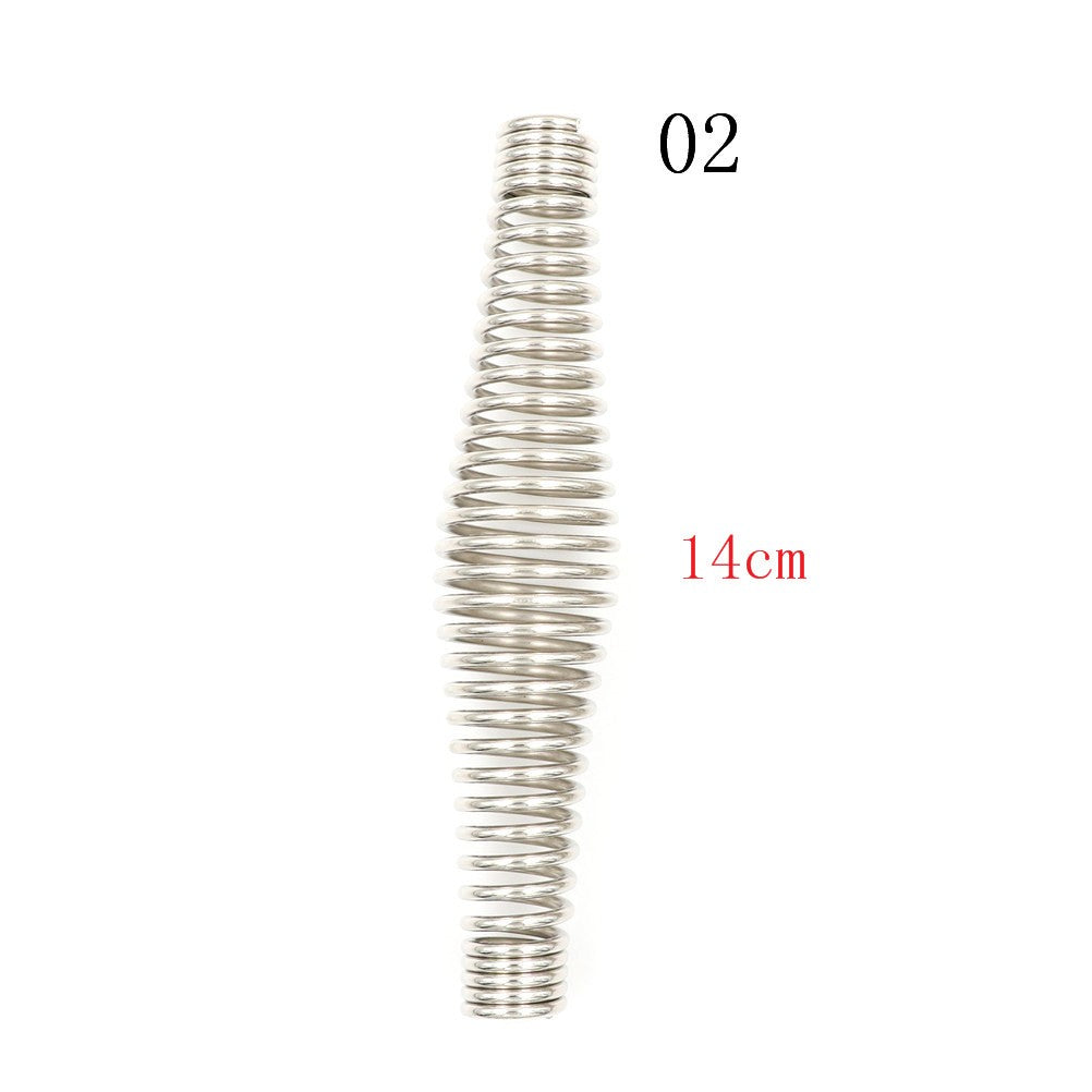 1PC 11/14cm Metal BBQ Pit Grill Stainless Steel Handle Spring for Wood Furnace Stove Barbecue Smoker Fireplaces Accessories