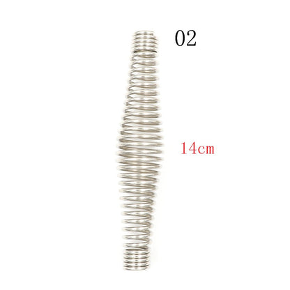 1PC 11/14cm Metal BBQ Pit Grill Stainless Steel Handle Spring for Wood Furnace Stove Barbecue Smoker Fireplaces Accessories