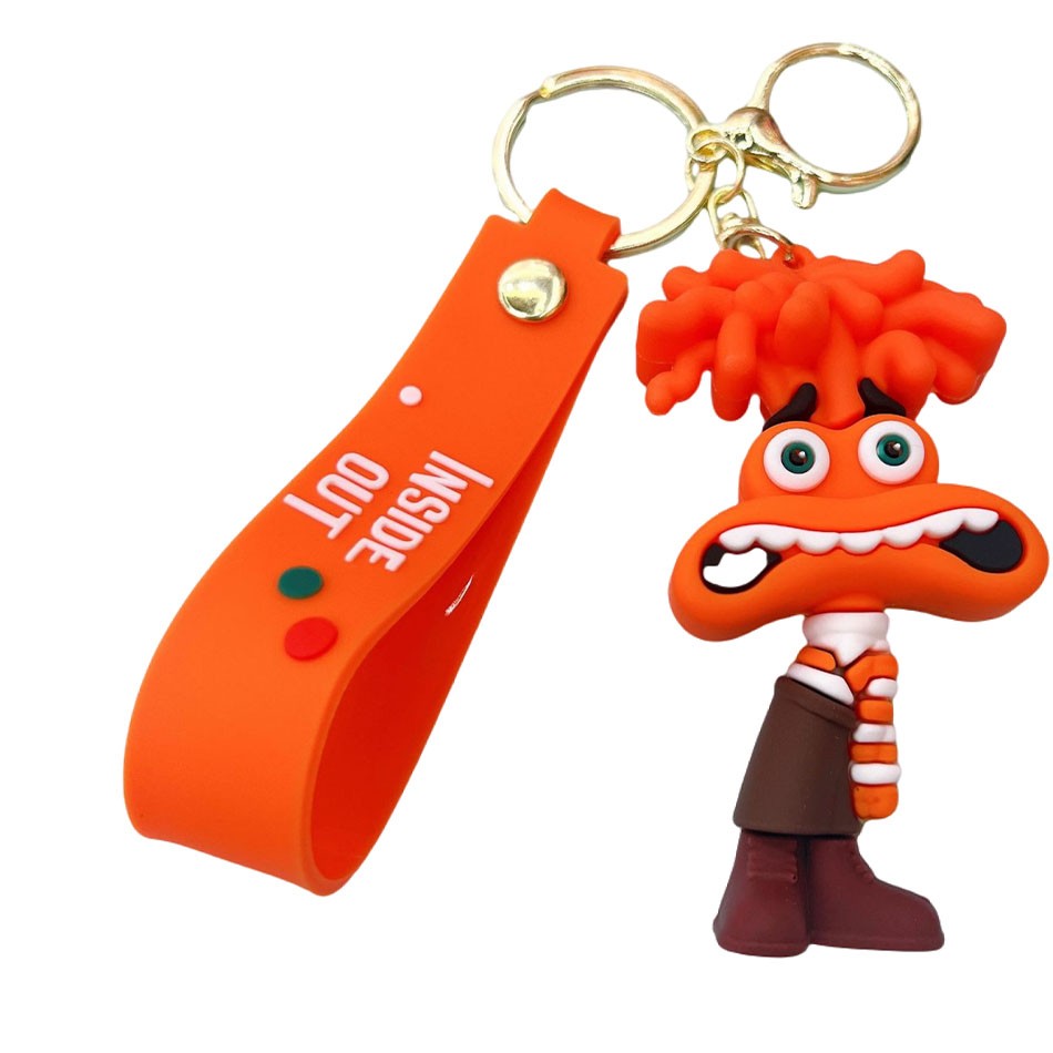 30 Peças/Conjunto Atacado Chaveiro Divertida Mente 2 Boneco de Personagem de Desenho Animado Fofo Chaveiro Pingente de Boneca de Personagem de Filme para Presente Infantil