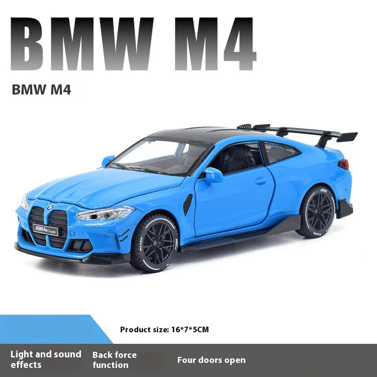 1/32 BMW M4 Coupé Carro Esportivo Liga Diecast Modelo Coleção Miniatura Enfeites de Mesa Miniauto Mini GT Presente de Feriado Menino