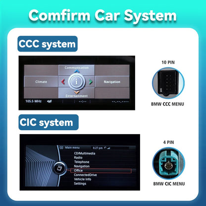 BONROAD Para BMW Série 5 E60 E61 E62 E63 E64 E90 E91 E92 E93 M3 Wireless Carplay Carro Rádio GPS Multimídia Tela Sensível ao Toque