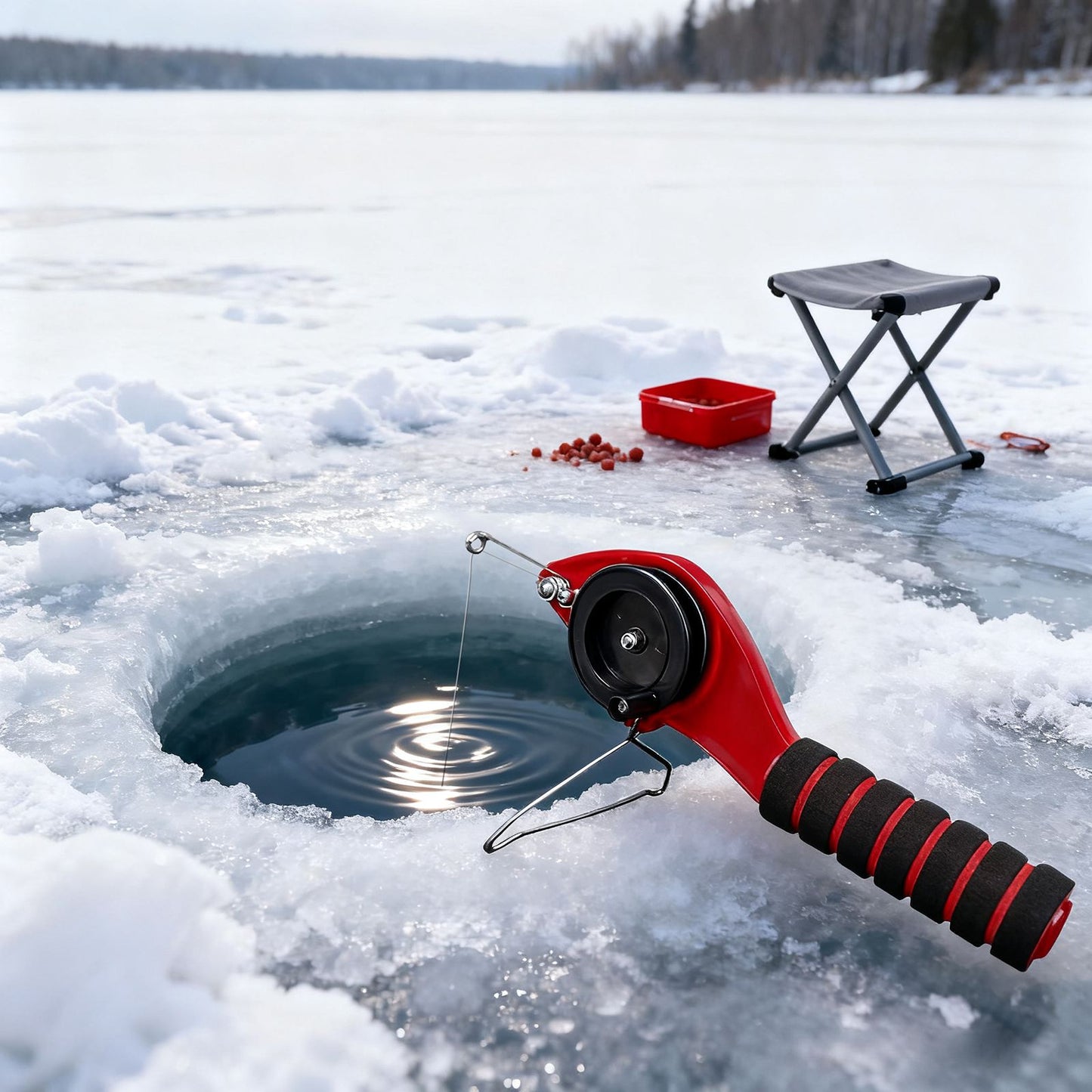 Mini Handheld Portable Ice Fishing Rod, Small Fishing Rod Fishing Equipment