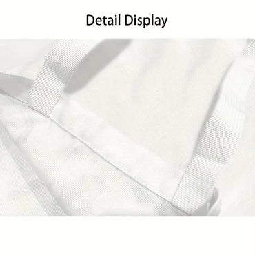 Christmas Gnome and Tree Pattern Tote Bag Casual Shoulder Shopping Bag Reusable Fashion Multi-functional Handbag Holiday Gift