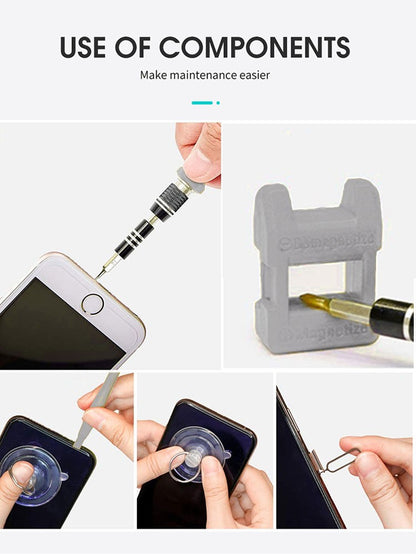 Precision Screwdriver Set For Phone Repair Kit Magnetic Bits Magnet Mini Screwdriver For Glasses Iphone Watch Screwdriver Set
