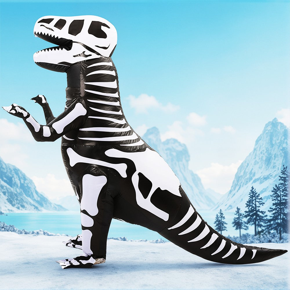 Anime Mascot Skeleton T-Rex Inflatable Dinosaur Costume Adult Purim Carnival Halloween Party Cosplay Costume Fancy Dress Suit