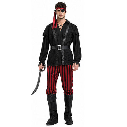 Adult Vintage Pirate Cosplay Full Set Gothic Party Costume For Masquerade Carnival Stage Theme Photoshoot Halloween Cosplay