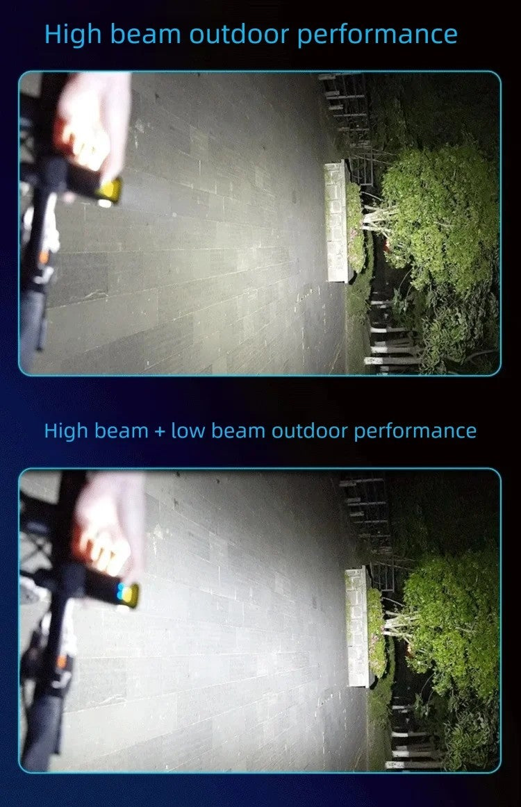 BUCKLOS 4000mAh Bicycle Lights Front with Horn Aluminium Alloy Bike Haedlight Type-C Charging Bike lights Bicycle Accessories