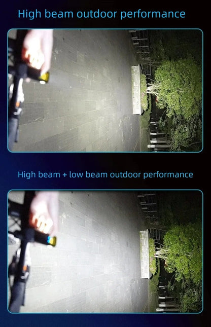 BUCKLOS 4000mAh Bicycle Lights Front with Horn Aluminium Alloy Bike Haedlight Type-C Charging Bike lights Bicycle Accessories