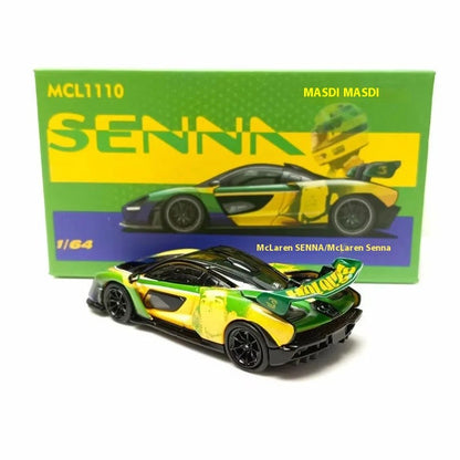 Novidade em Estoque Masdi 1:64 Mclaren Senna 1110 Edição Especial Modelo de Carro Estático em Liga Leve Personalizado Brinquedo de Menino Presente Colecionável