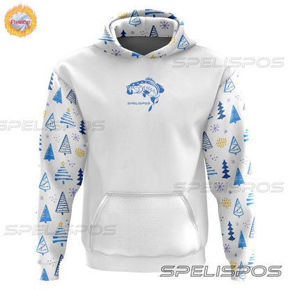 SPELISPOS Roupa de Pesca Masculina Inverno Quente Jaqueta Suéter Casual Esportes ao Ar Livre Manga Longa Roupas com Capuz para Pesca