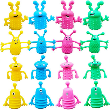 5/10/20Pcs Animal Finger Puppet Finger Monster Finger Cover Stress Relief Sensory Toys Kids Birthday Party Favors Pinata Filler