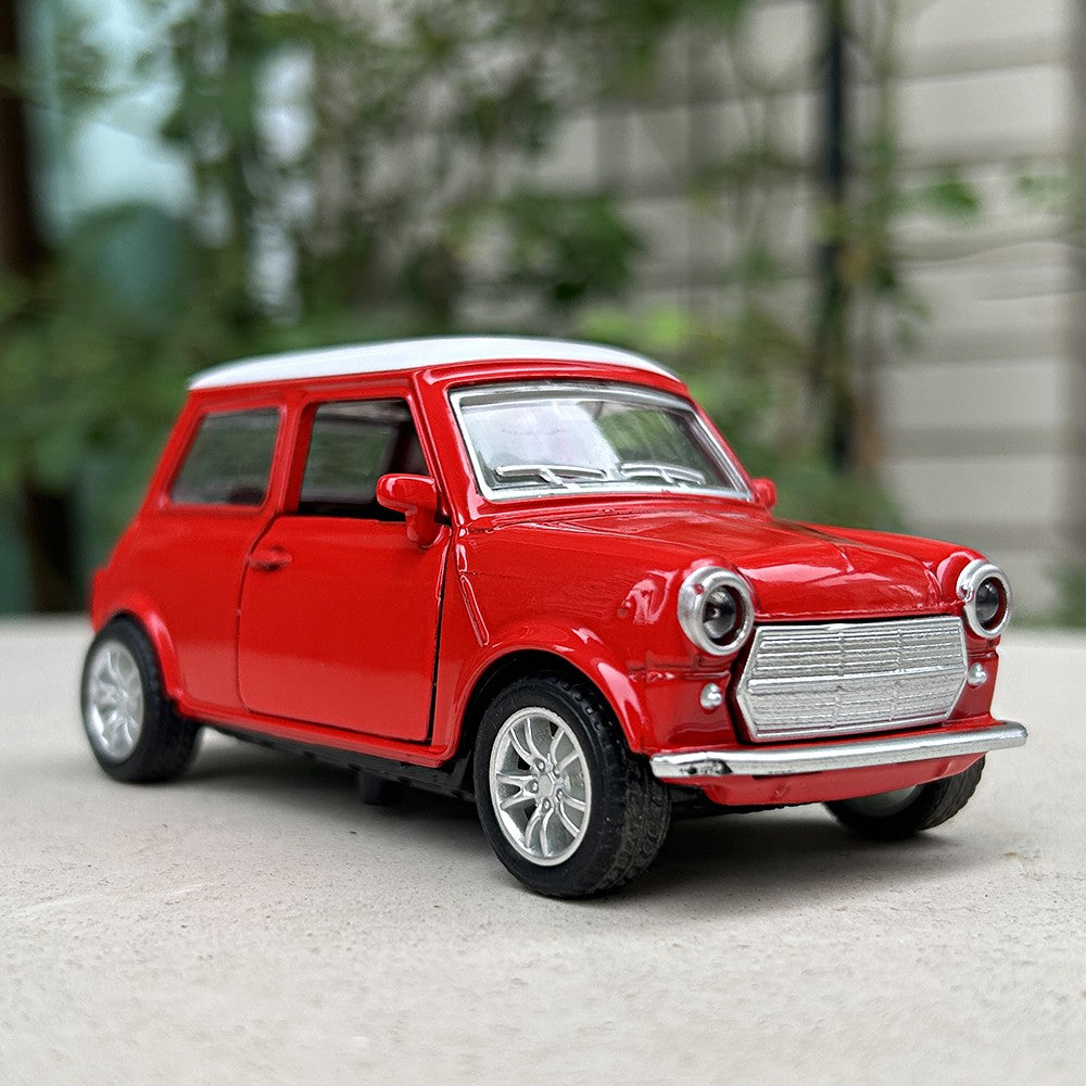 1:36 Liga Diecast Vintage Modelo de Carro FIAT MINI Clássico Modelo de Carro Miniatura com Fricção Réplica de Veículo para Presente de Coleção