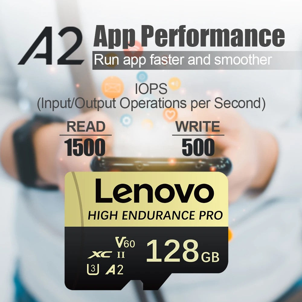 Cartão de Memória SD Mini Micro TF Lenovo 512 GB 256 GB 2 TB 1 TB de Alta Velocidade Cartão De Memória 128 GB para Armazenamento de Arquivos Câmera de Telefone