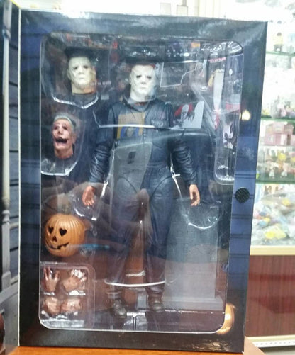 Original NECA Michael Myers Figure Ultimate Jason Voorhees Action Figure With LED Toys Christmas Halloween Horror Gift