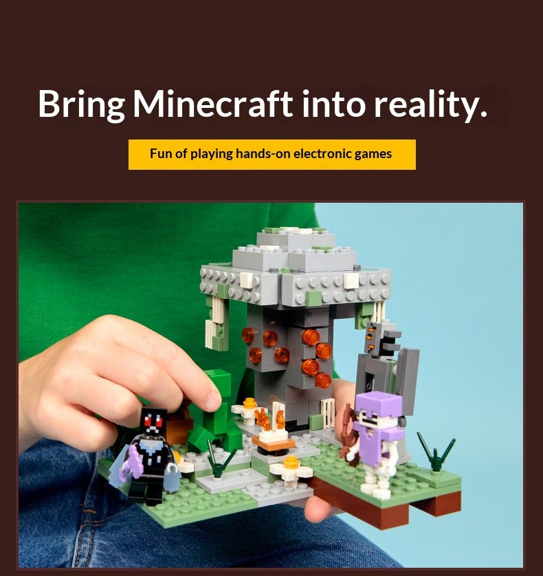 LEGO Minecraft série 21586 Jardim Pálido bloco de montar de brinquedo quebra-cabeça infantil de presente