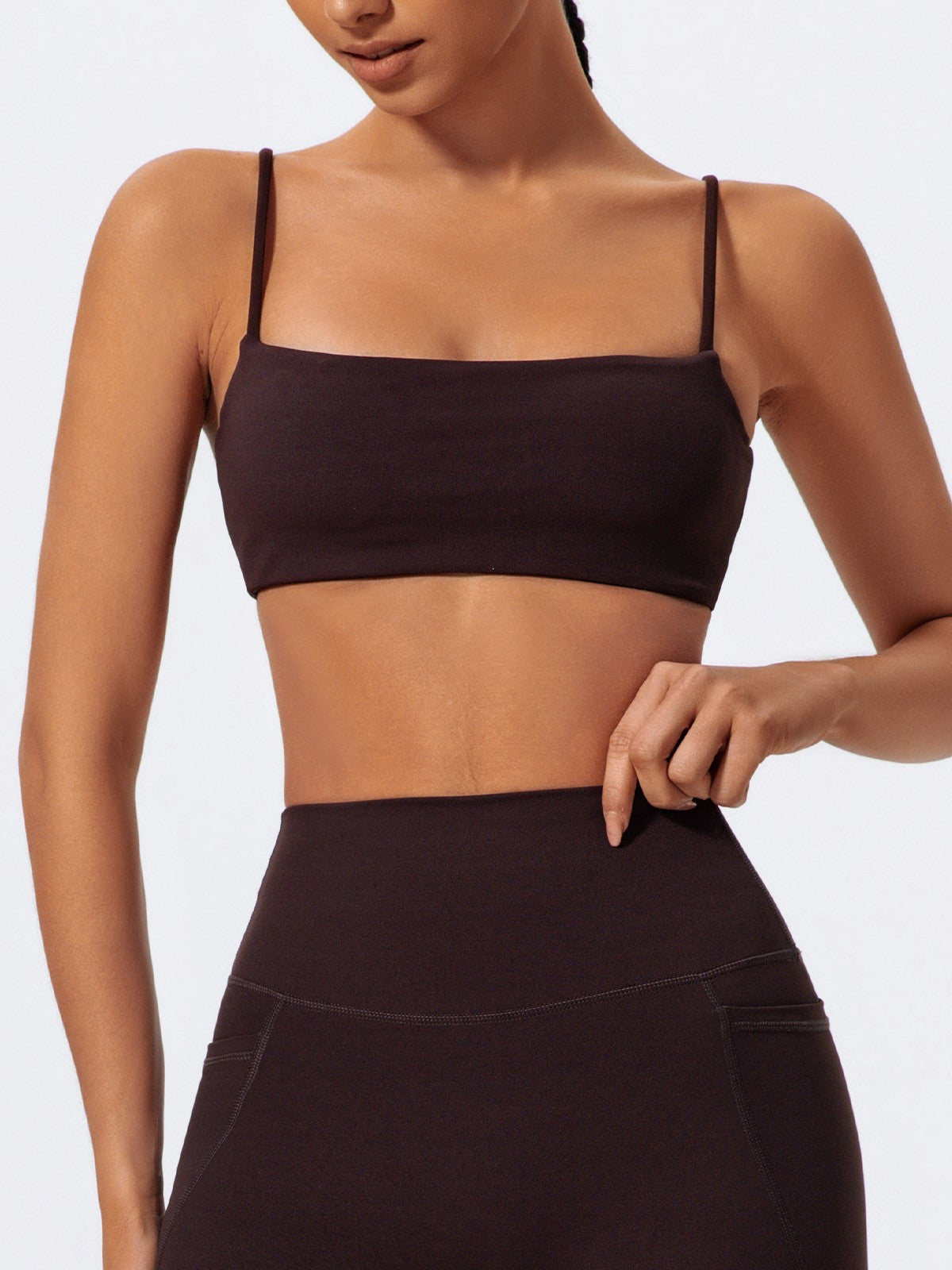 Ctenkevet Sling Yoga Bra Women Gym Workout Push Up Brassiere Female Outdoors Sports Underwear Women Fitness Shockproof Crop Top